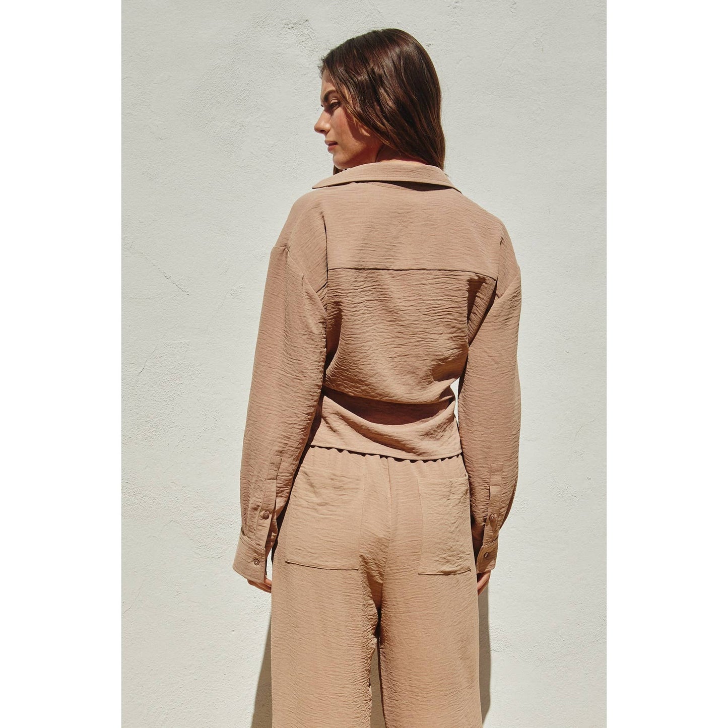 Air Flow Knot Front Top: TOAST / FT11245-P1258_1