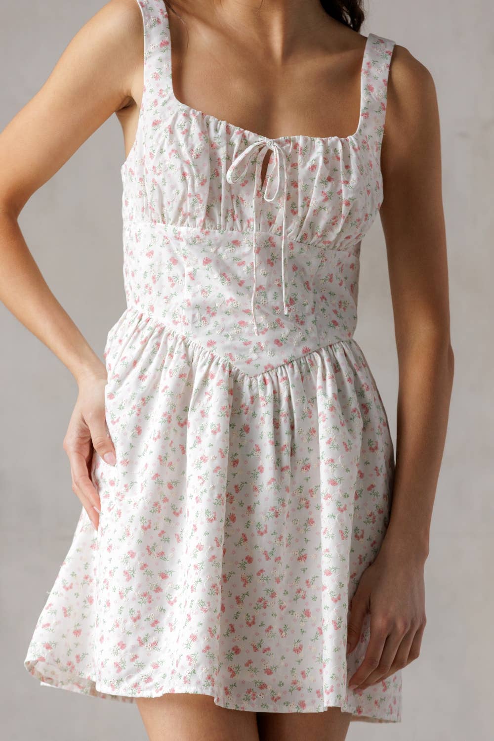 SJD7543-WHITE PINK FLORAL: WHITE PINK FLORAL