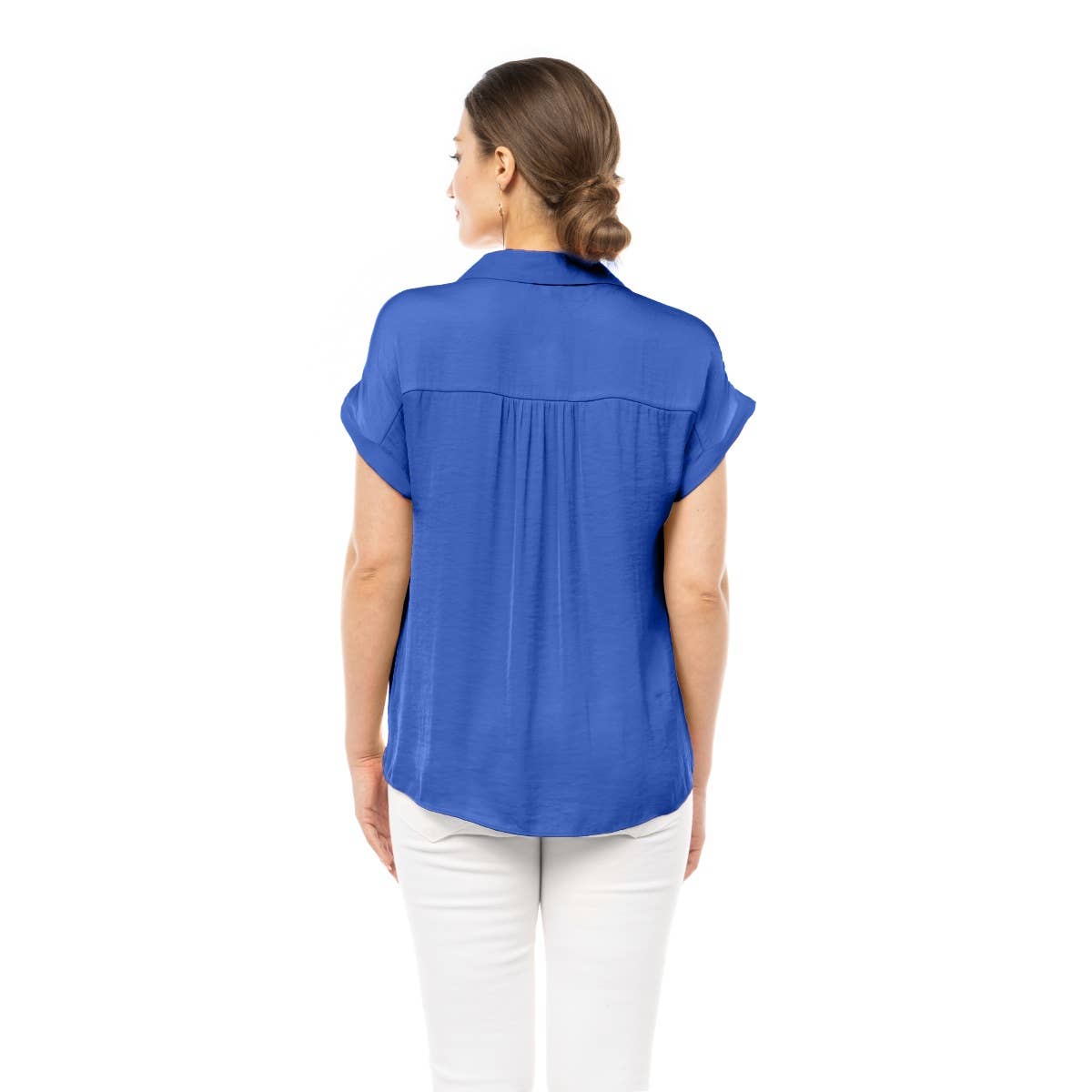 SB115233-SS-1 Blouse: Macchiato