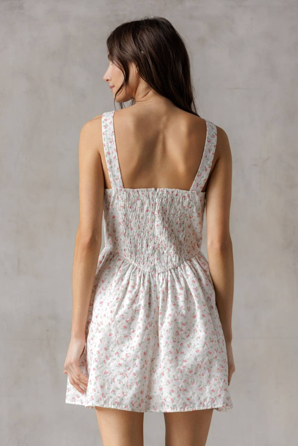 SJD7543-WHITE PINK FLORAL: WHITE PINK FLORAL