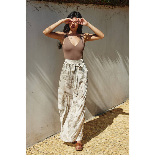 Bar Harbor Looped Belt Pants: PRALINE / FP12080-P1803_1