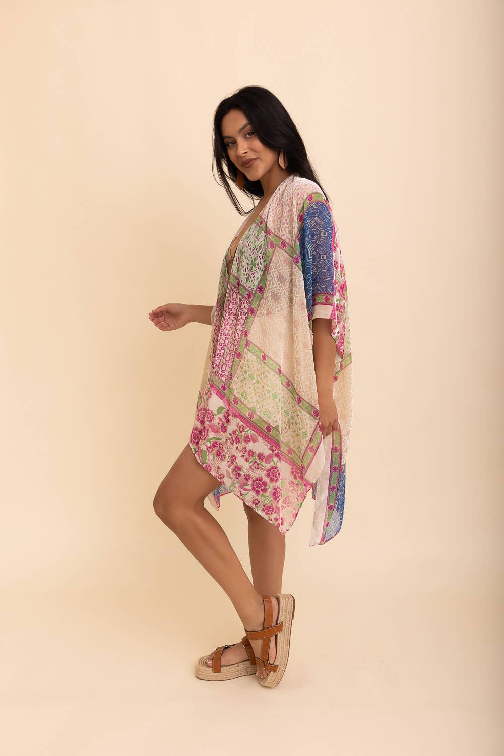 Bohemian Burnout Velvet Kimono ๐ฎ: White