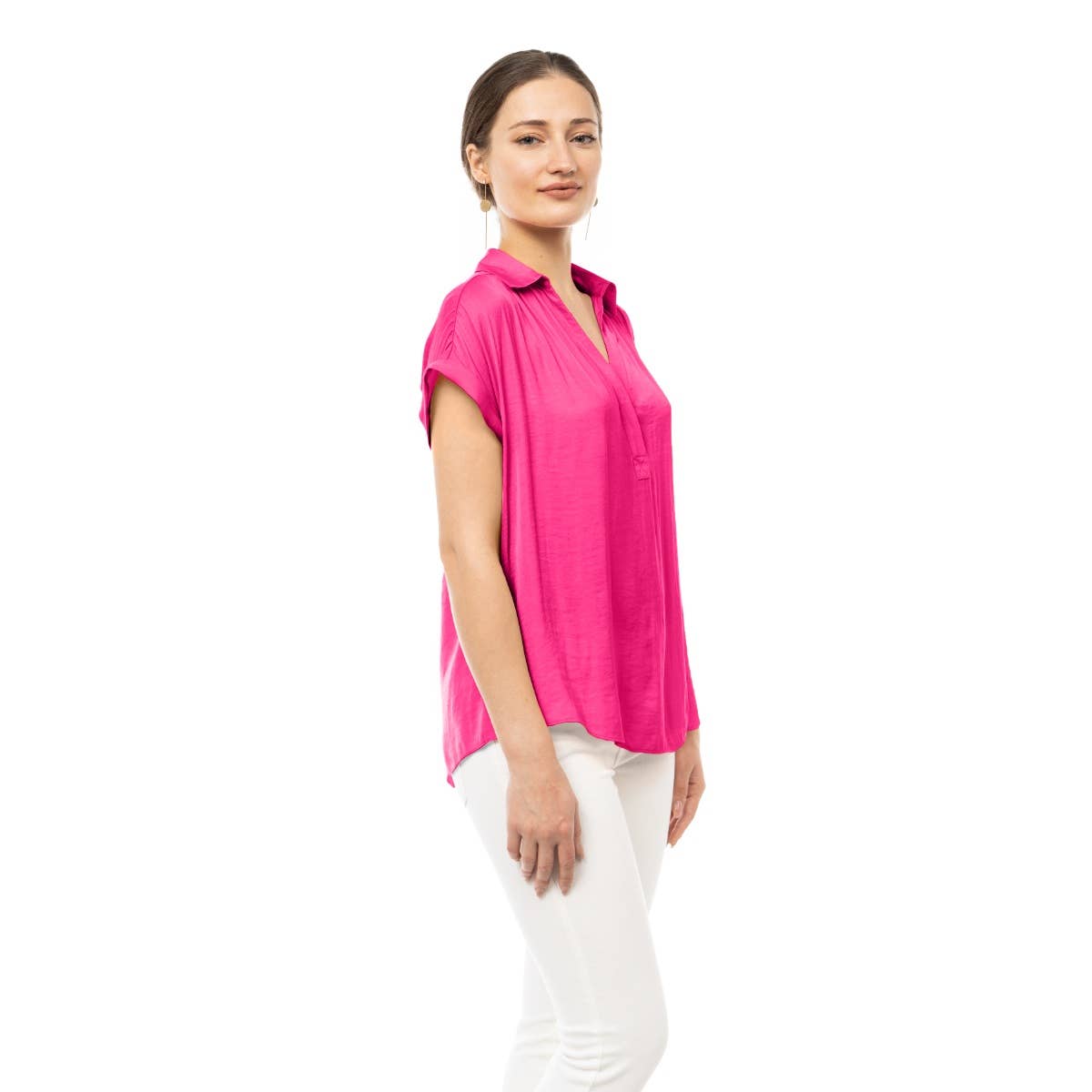 SB115233-SS-1 Blouse: Macchiato