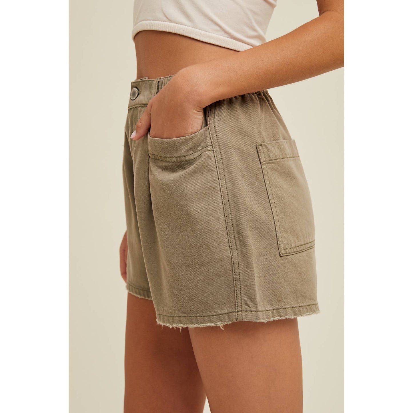 RAW EDGE HEM DENIM SHORTS / WL24-9511: S.OLIVE