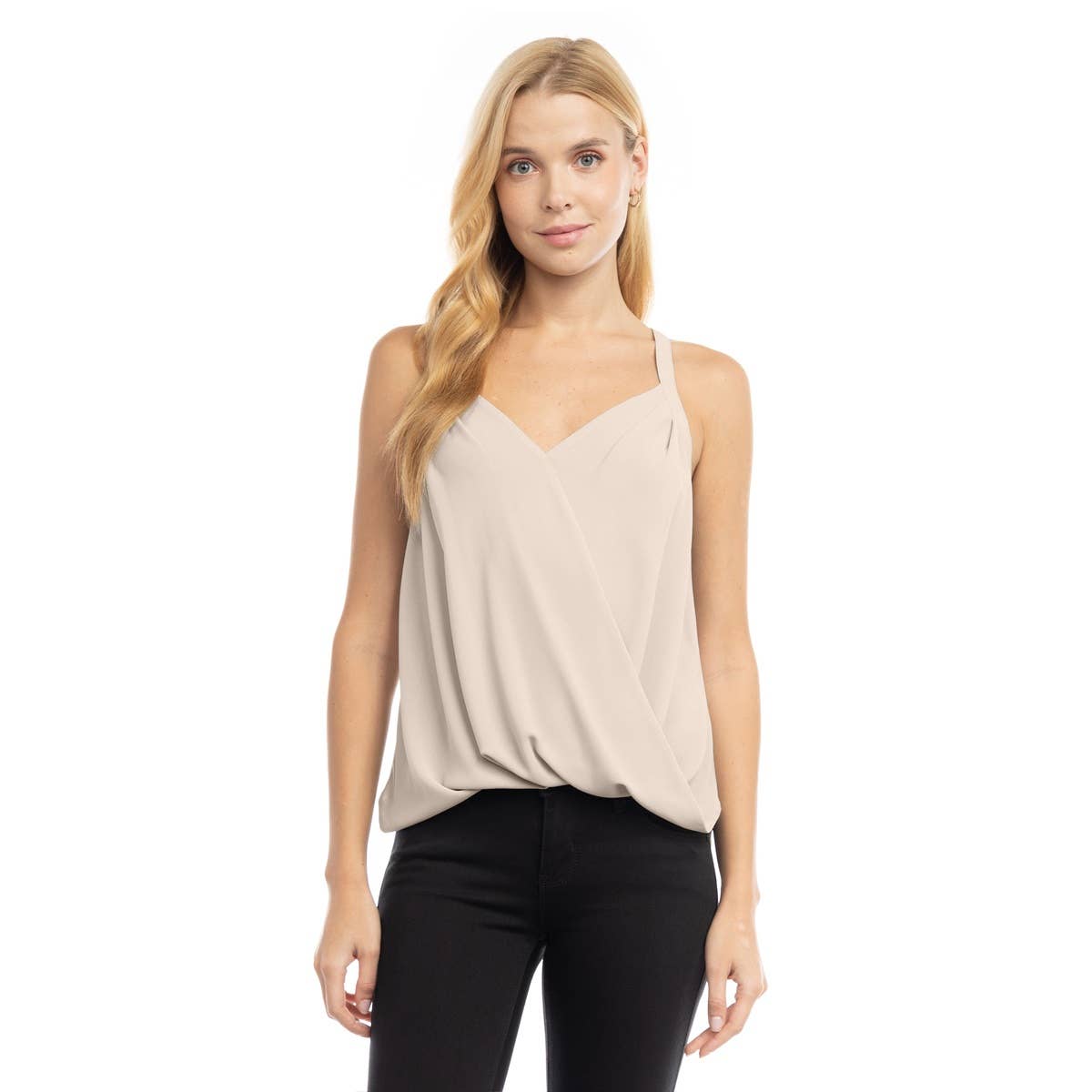 Overlap Tank Top: Purple Dove / AT20343
