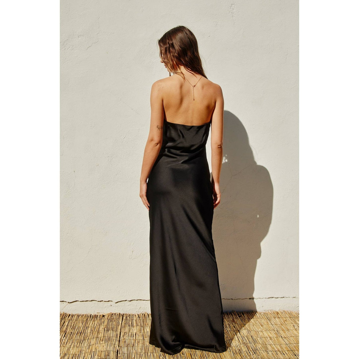 Valentine's Day Going Out Strapless Bias Cut Maxi Dress: ICE LAVENDER / FD11771-CP112_4