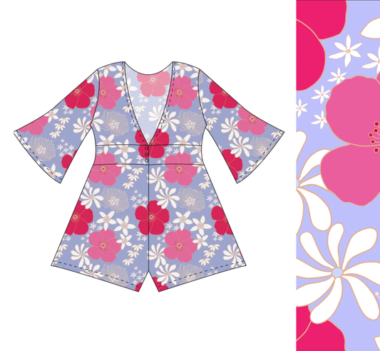 Nora Playsuit in Paradise Bloom
