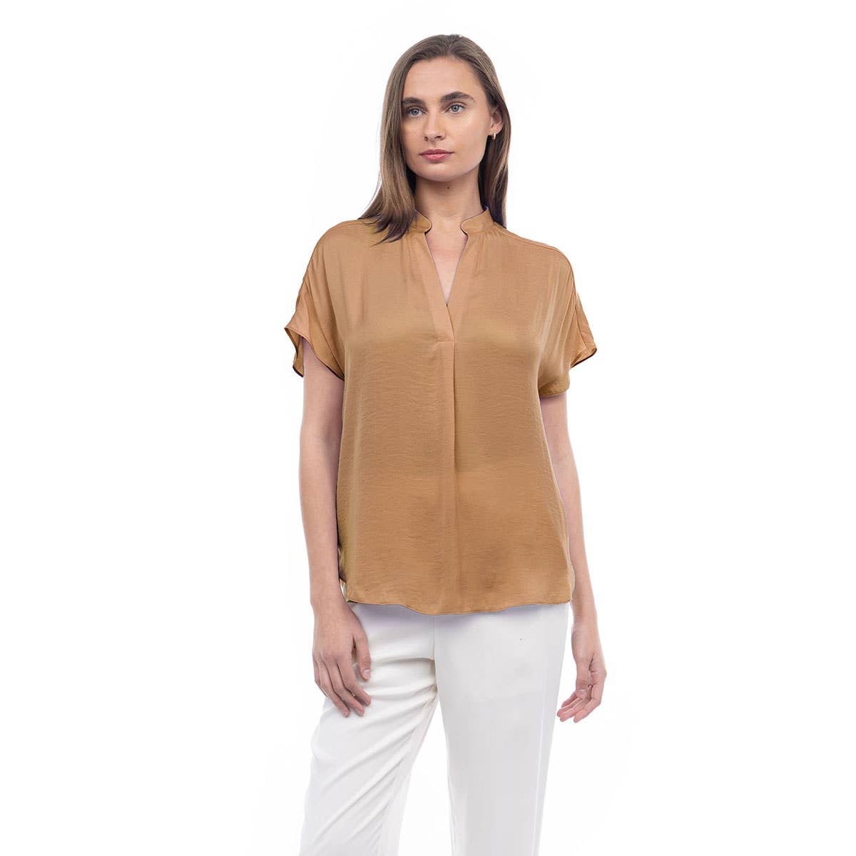 Drop Shoulder Regular Blouse: Navy / OB112897