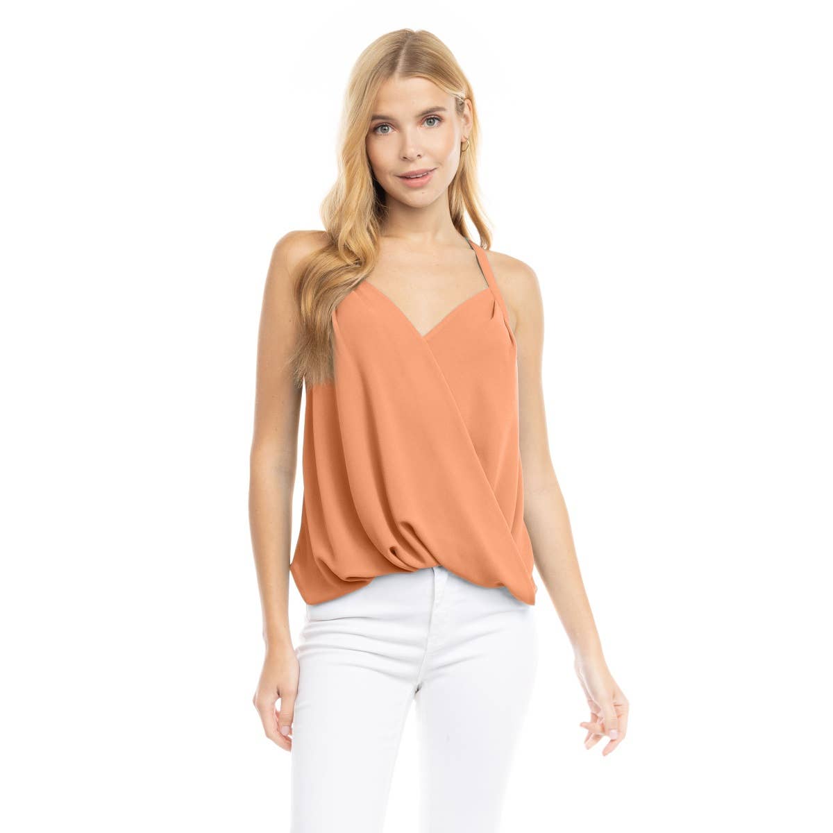 Overlap Tank Top: Purple Dove / AT20343