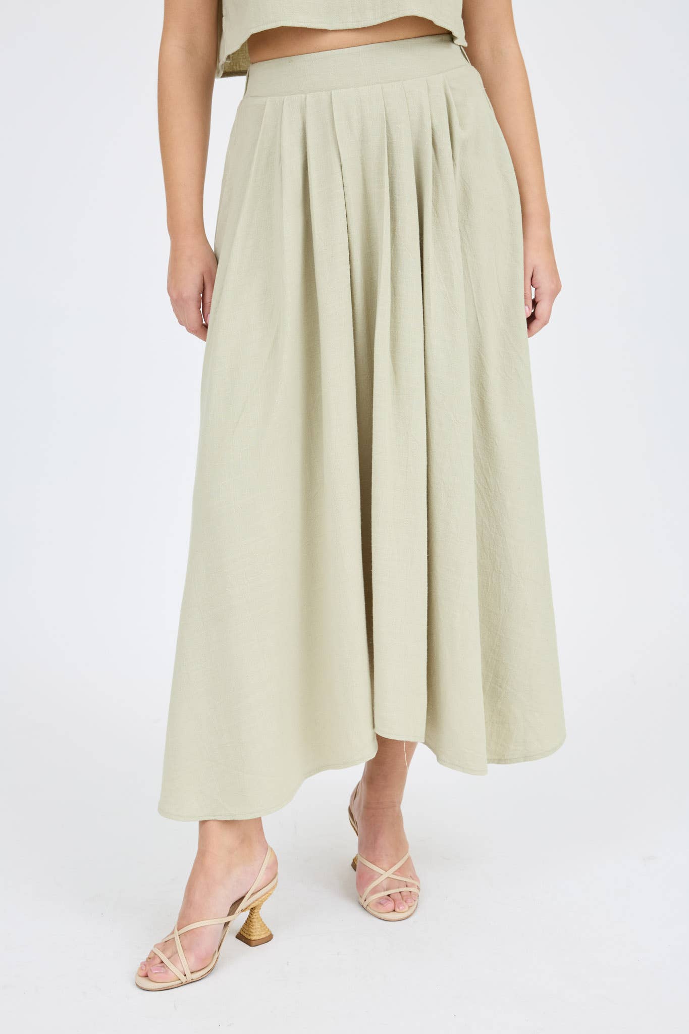 B5SX1033-B SKIRT: LIGHT TAN