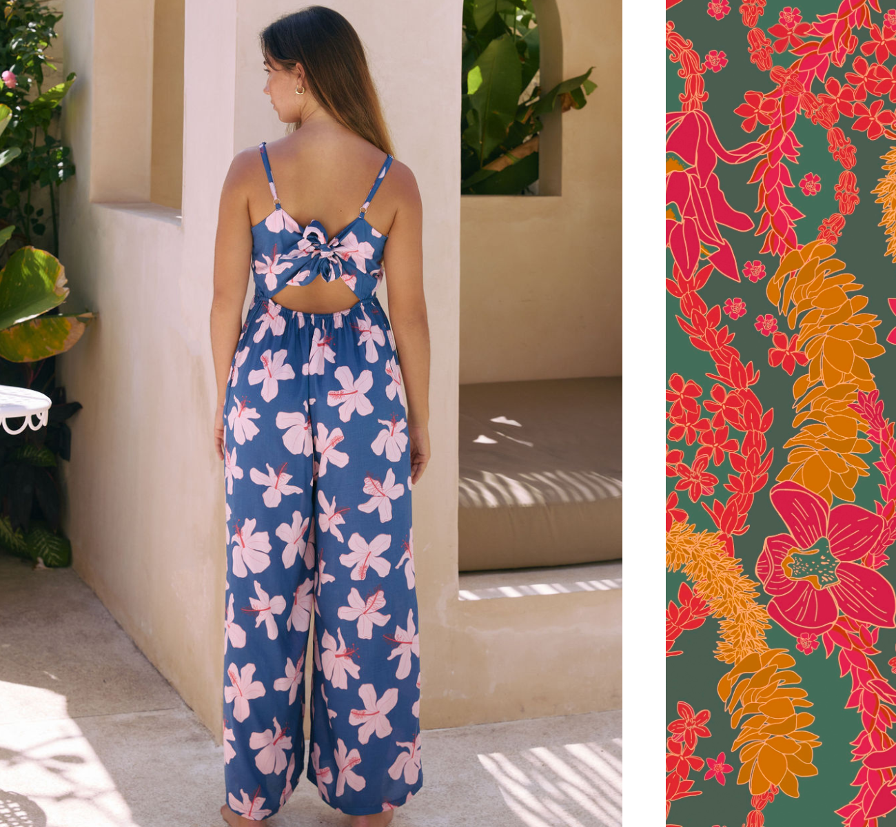 Kai Jumpsuit in Lei Day