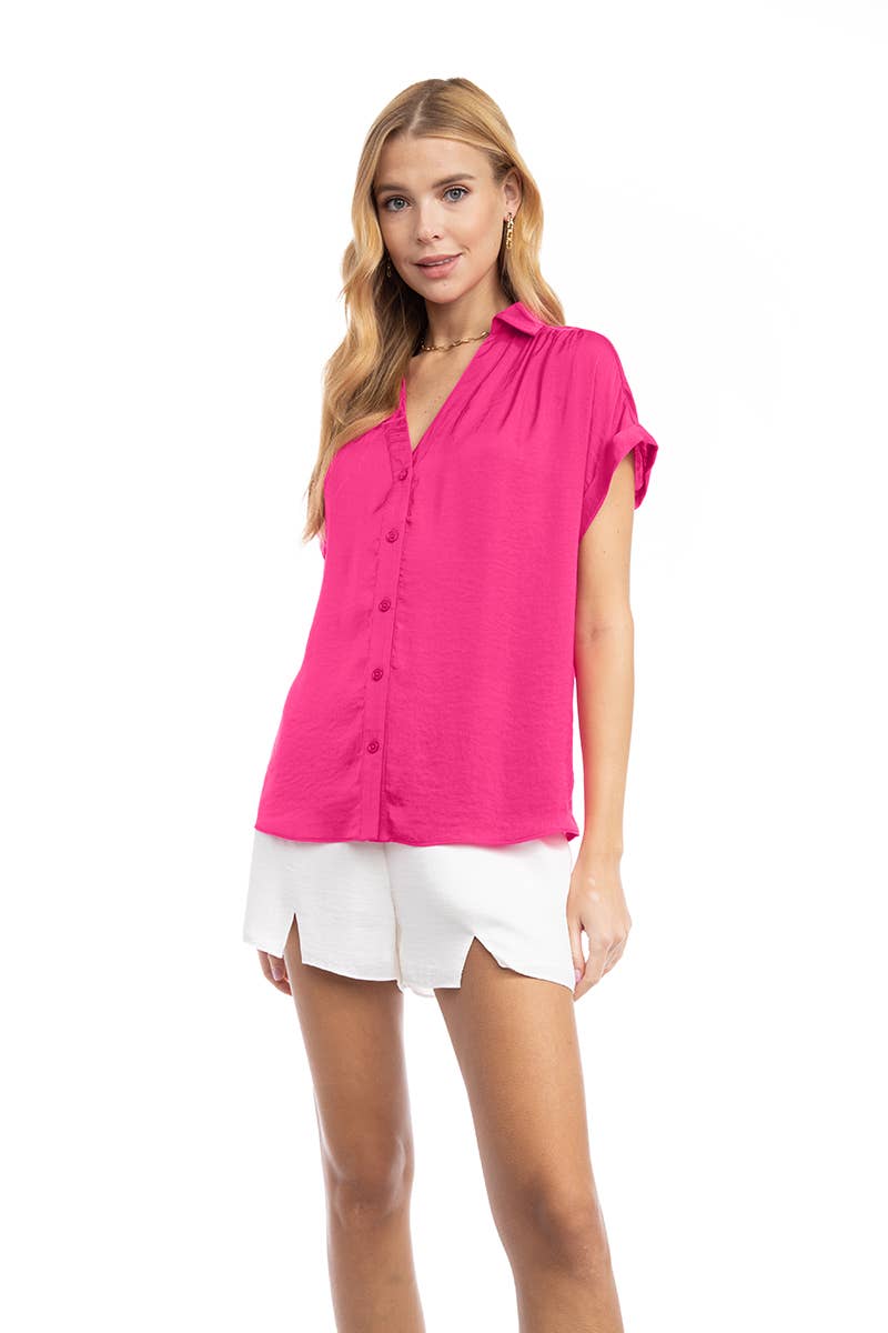 Short Sleeve Blouse - SB113287: Mystic Mauve