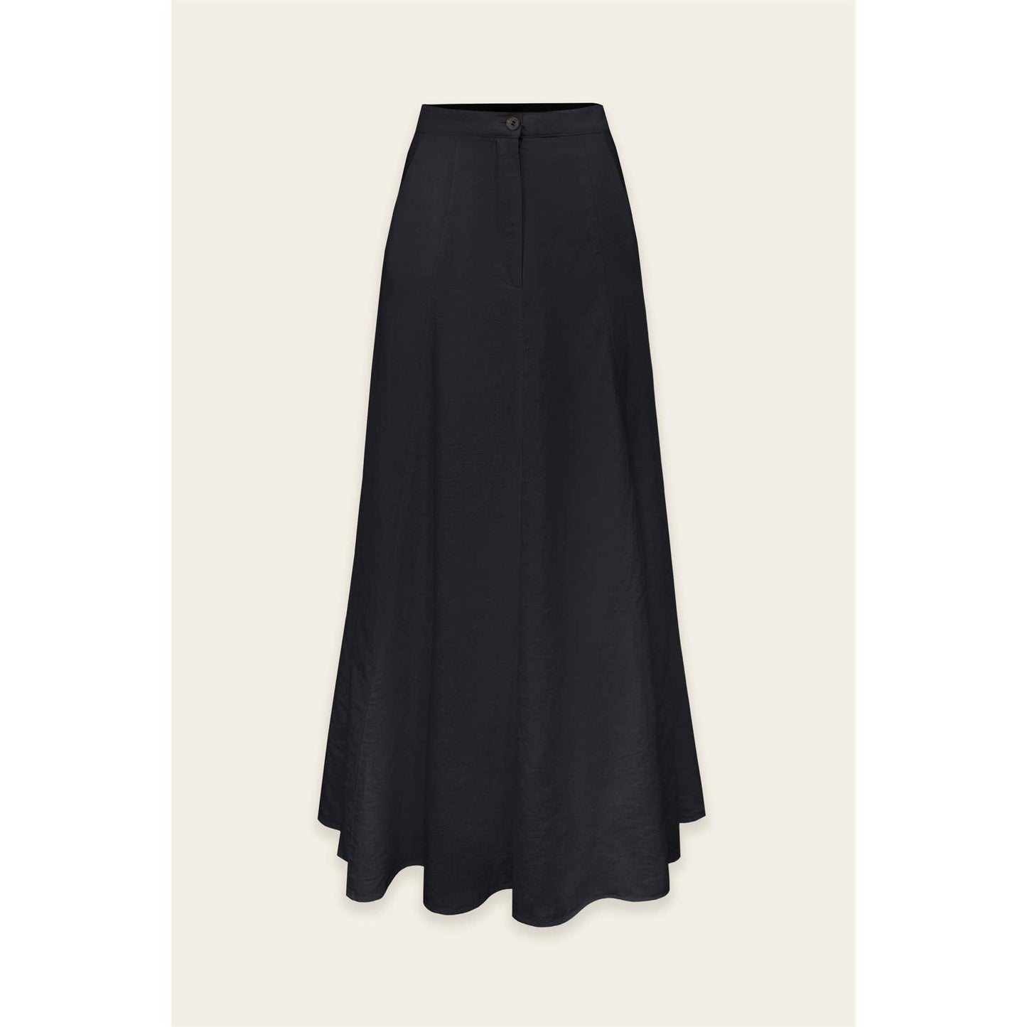 FS11499-P1465 Cotton Linen Blend Maxi Skirt: OATMEAL