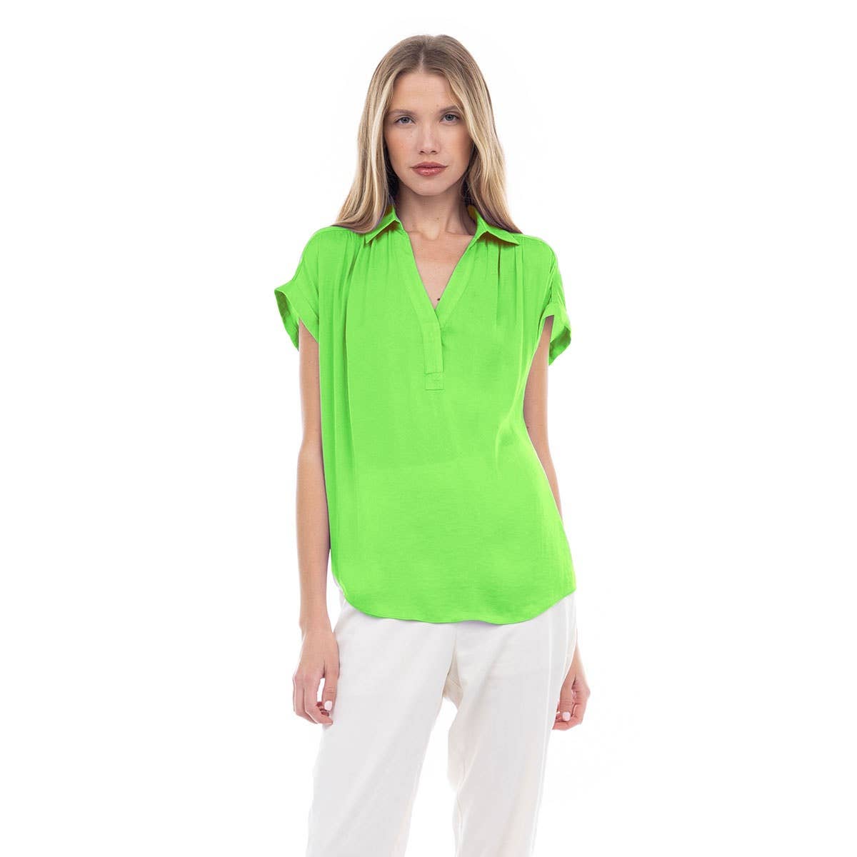 SB115233-SS-1 Blouse: Macchiato