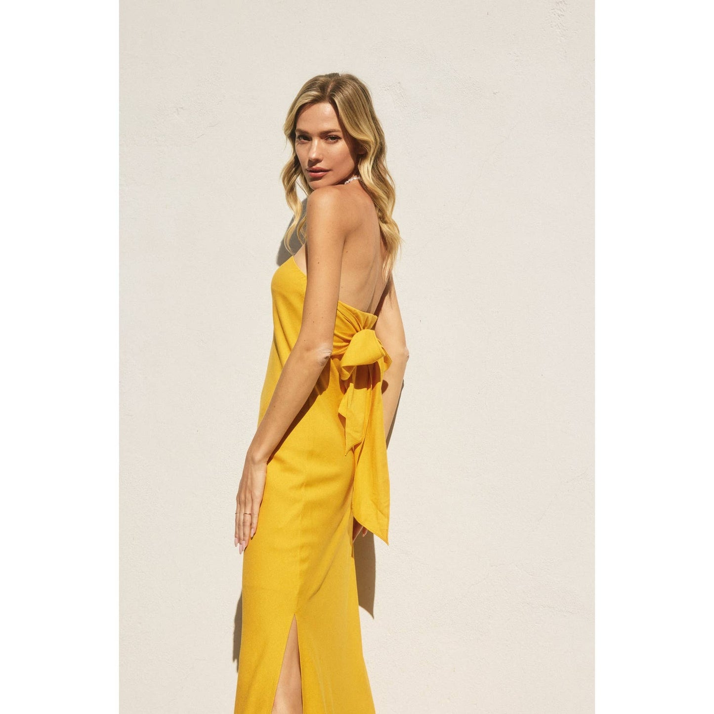 Heaven Sent Strapless Bias Cut Maxi Dress: IBIZA GREEN / FD11771A-P1465_1