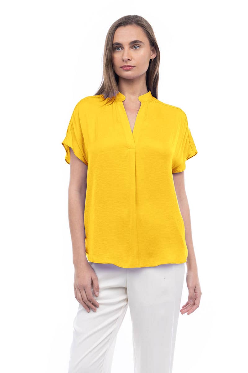 Drop Shoulder Blouse - OB112897: Sable