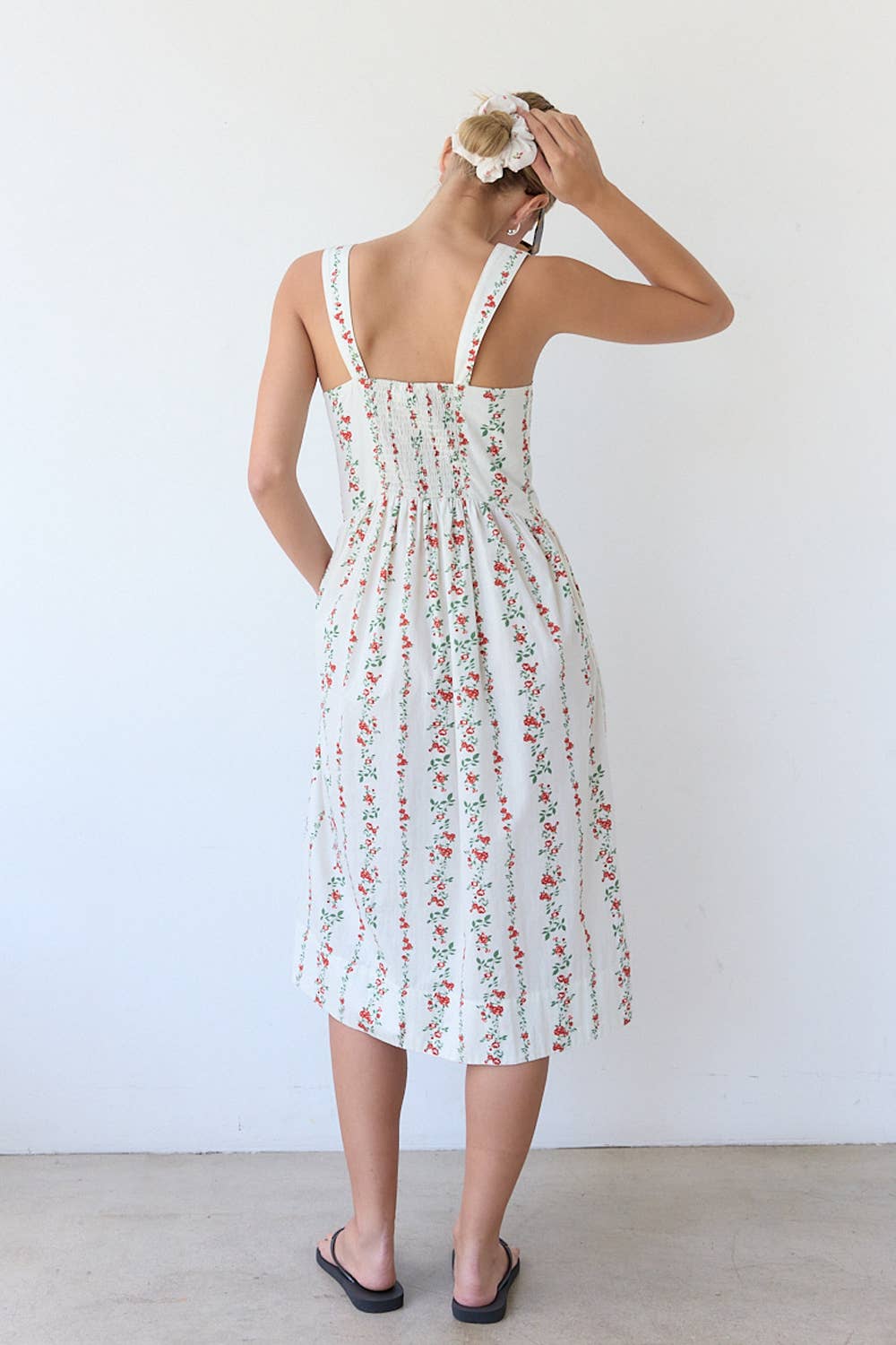 PRINT SUN DRESS - RD1131: WALLPAPER