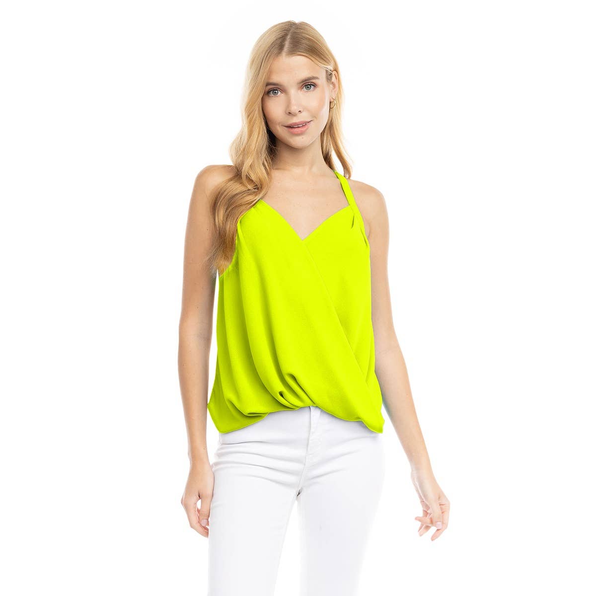 Overlap Tank Top: Purple Dove / AT20343
