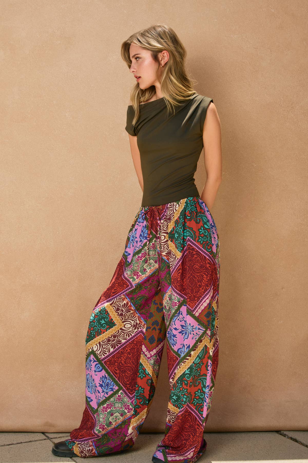 All I Need Pull On Drawstring Pants: POMPEIAN RED / FP12691-P2134