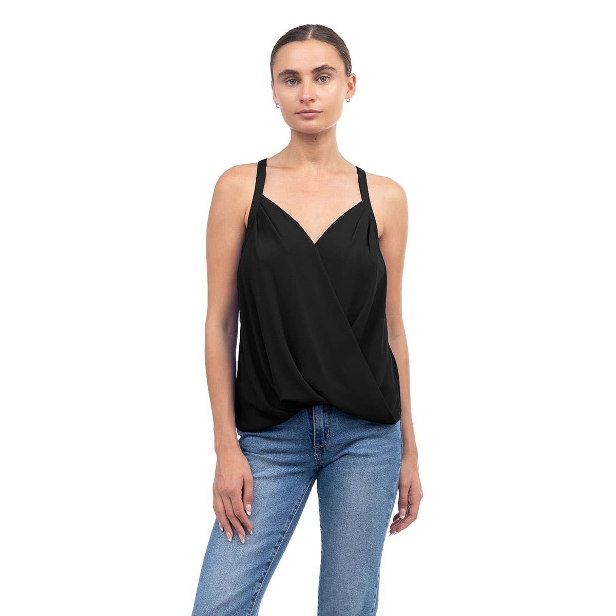 Overlap Tank Top: Purple Dove / AT20343