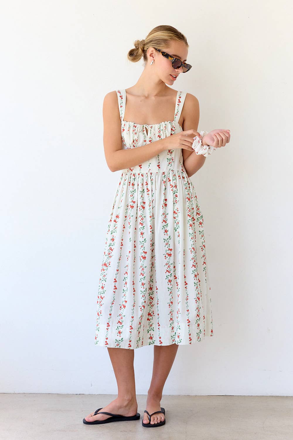 PRINT SUN DRESS - RD1131: WALLPAPER