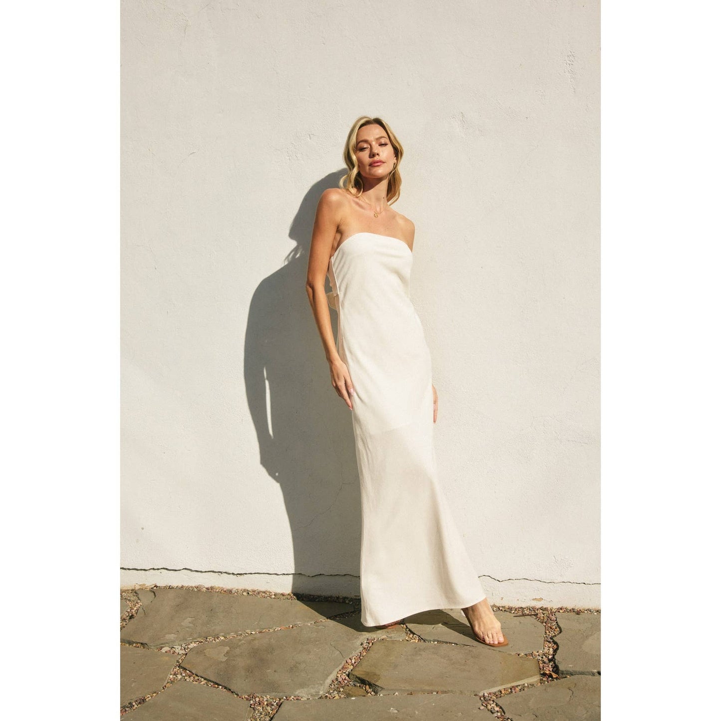 Heaven Sent Strapless Bias Cut Maxi Dress: IBIZA GREEN / FD11771A-P1465_1
