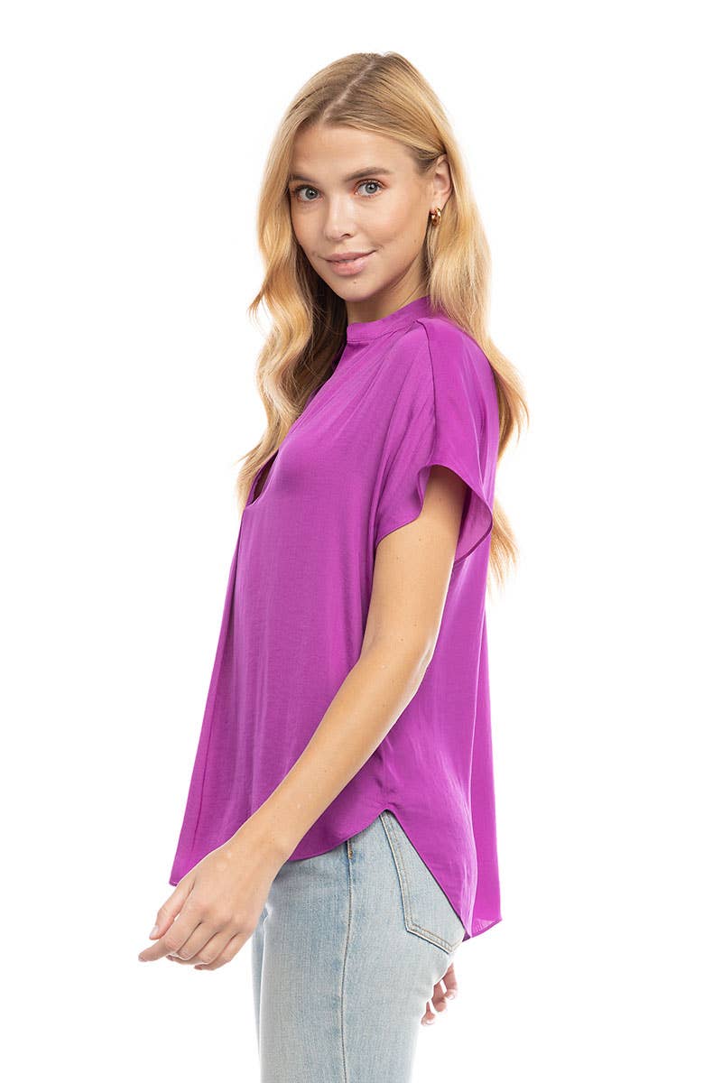 Drop Shoulder Blouse - OB112897: Sable