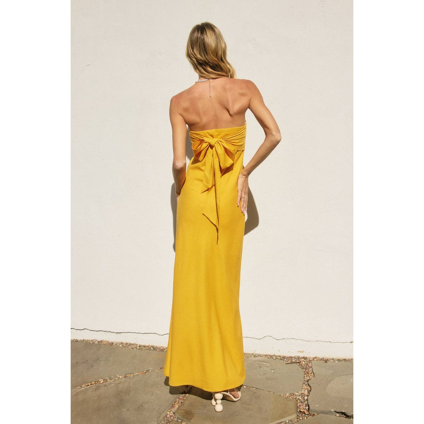 Heaven Sent Strapless Bias Cut Maxi Dress: IBIZA GREEN / FD11771A-P1465_1