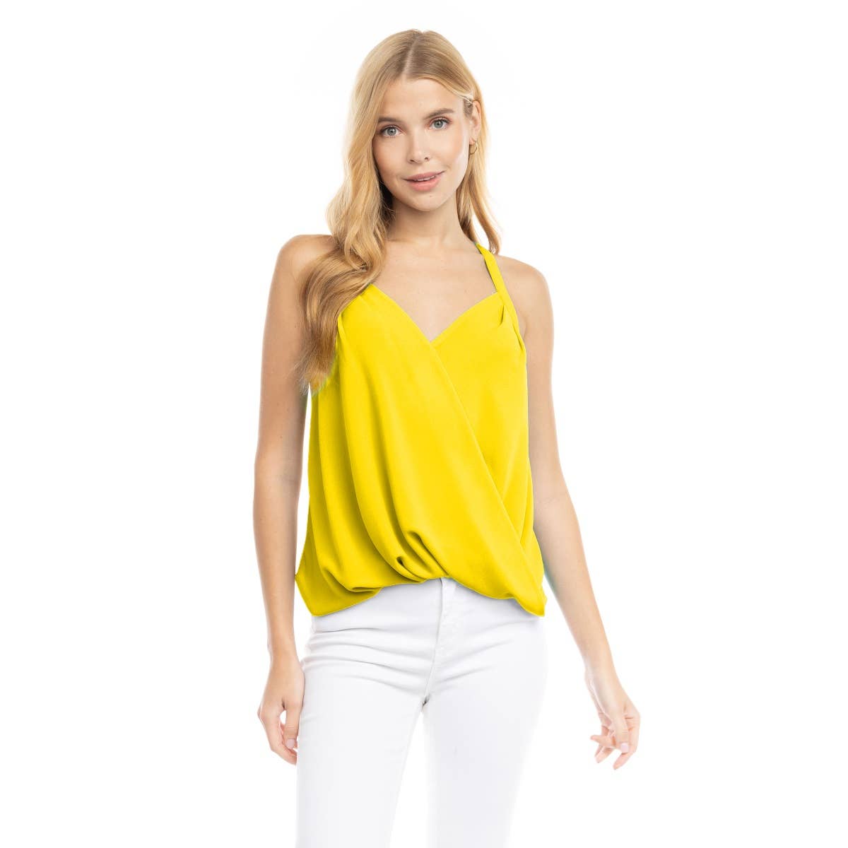 Overlap Tank Top: Purple Dove / AT20343