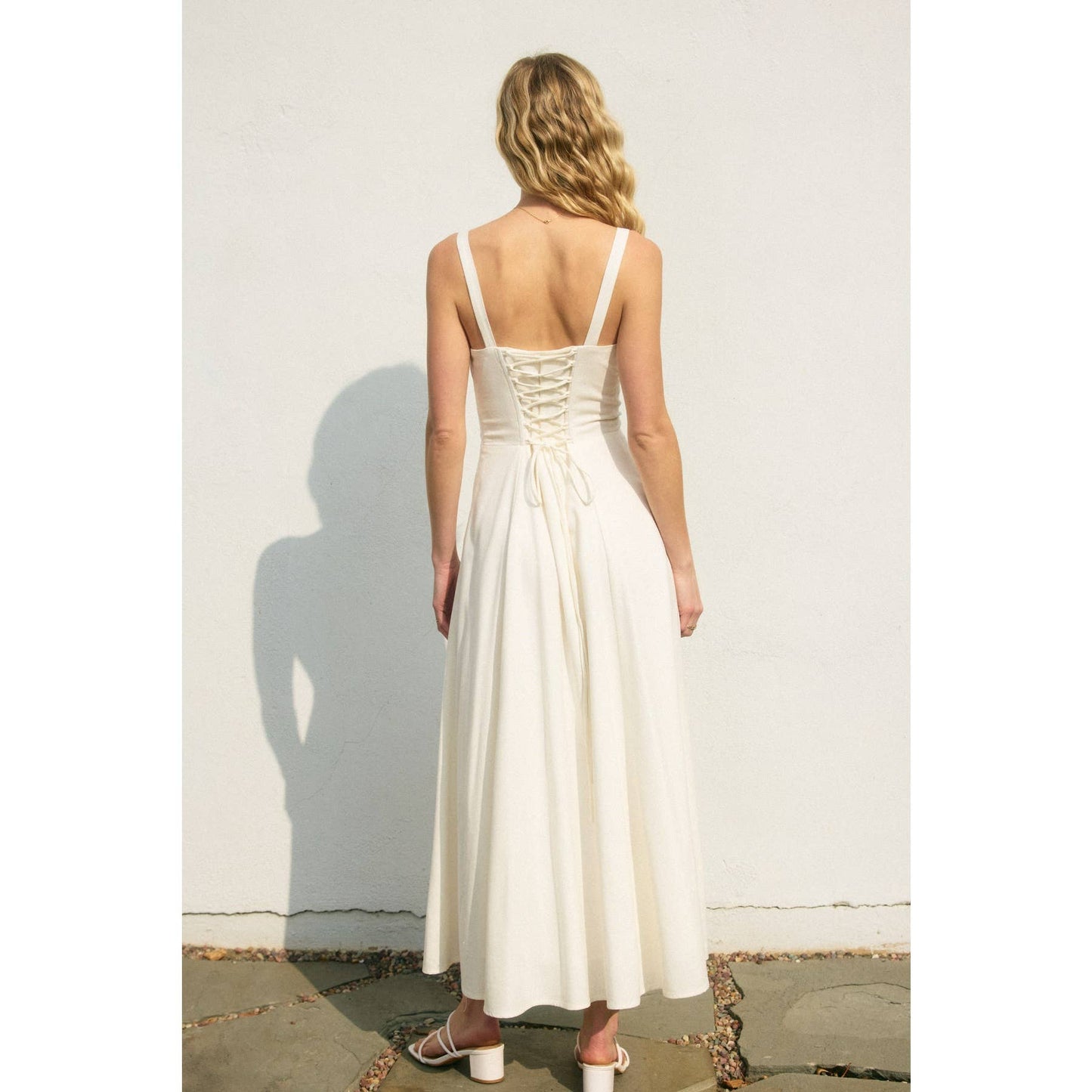 Heaven Sent Corset Sweetheart Dress: NAVY / FD11813-P1465_2