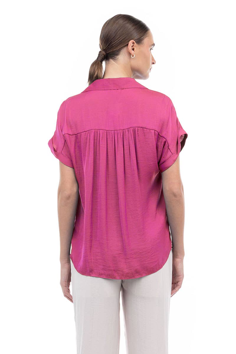 Short Sleeve Blouse - SB113287: Mystic Mauve
