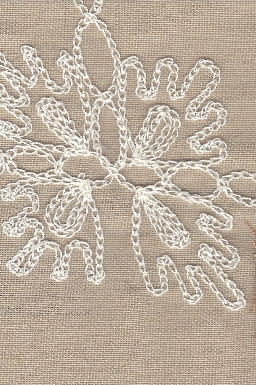 Embroidery Linen Maxi Dress : CAMEL / IM8710