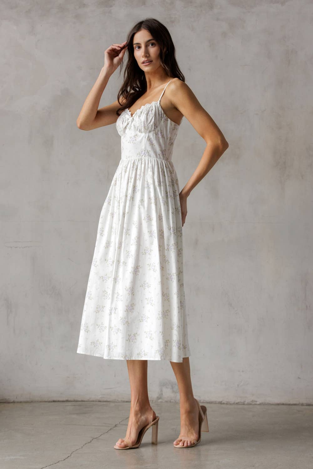 JD6686-2-WHITE LAVENDER FL: WHITE/LAVENDER