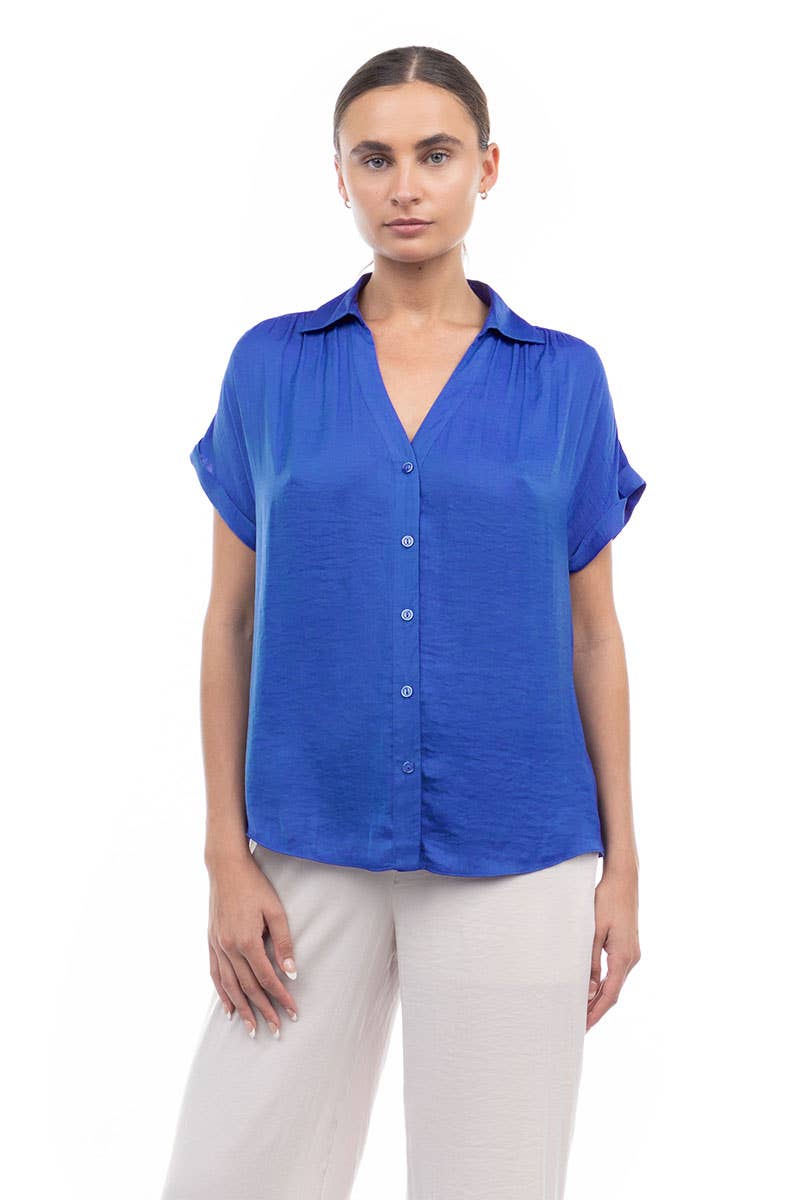 Short Sleeve Blouse - SB113287: Mystic Mauve