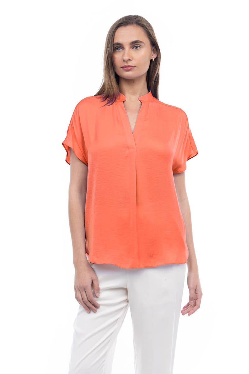 Drop Shoulder Blouse - OB112897: Sable