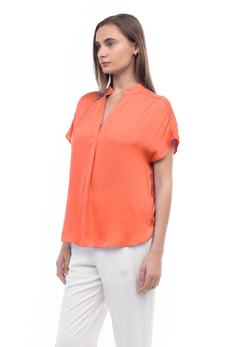 Drop Shoulder Blouse - OB112897: Sable