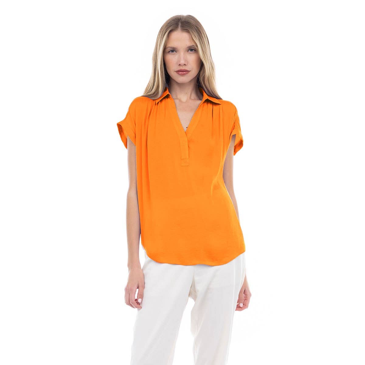 SB115233-SS-1 Blouse: Macchiato