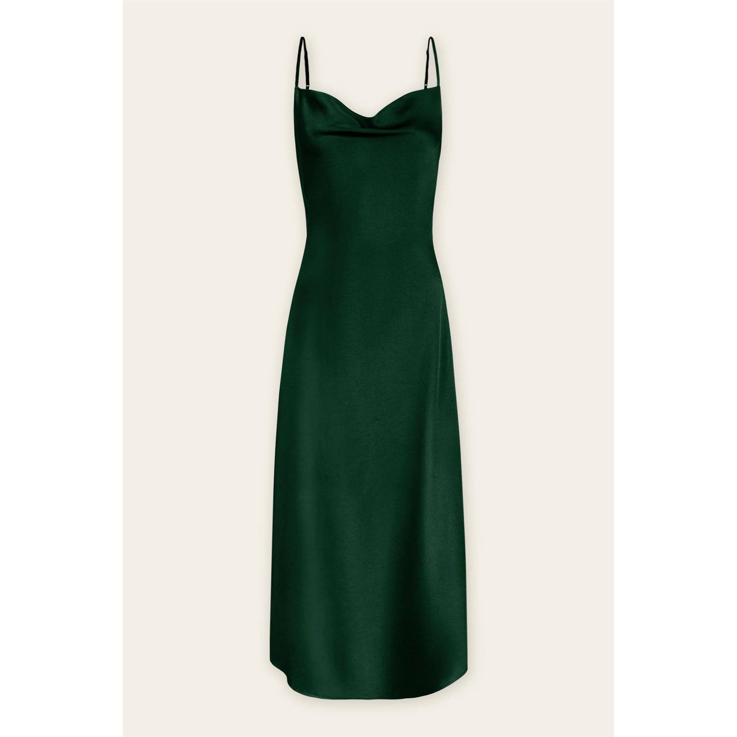 Going Out Cowl Neck Slip Dress: CHAMPAGNE / FD9602-CP112
