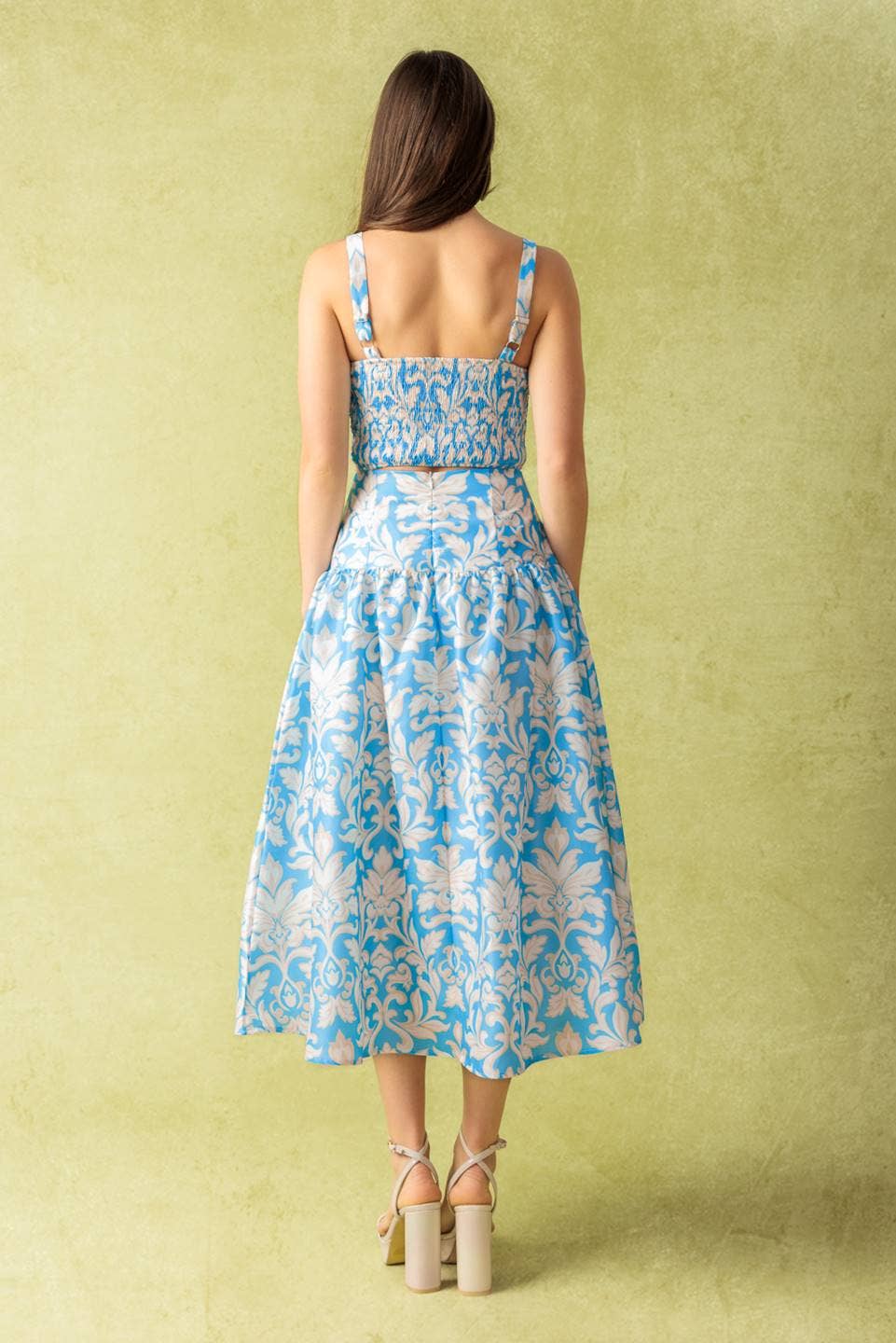 💖 skirt 💖 - IT13545: BLUE IVORY / flying