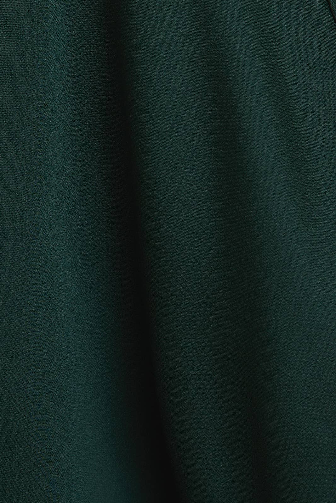 SATIN BOXY BUTTON DOWN BLOUSE: Hunter Green / JT2060