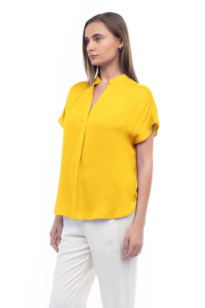 Drop Shoulder Blouse - OB112897: Sable