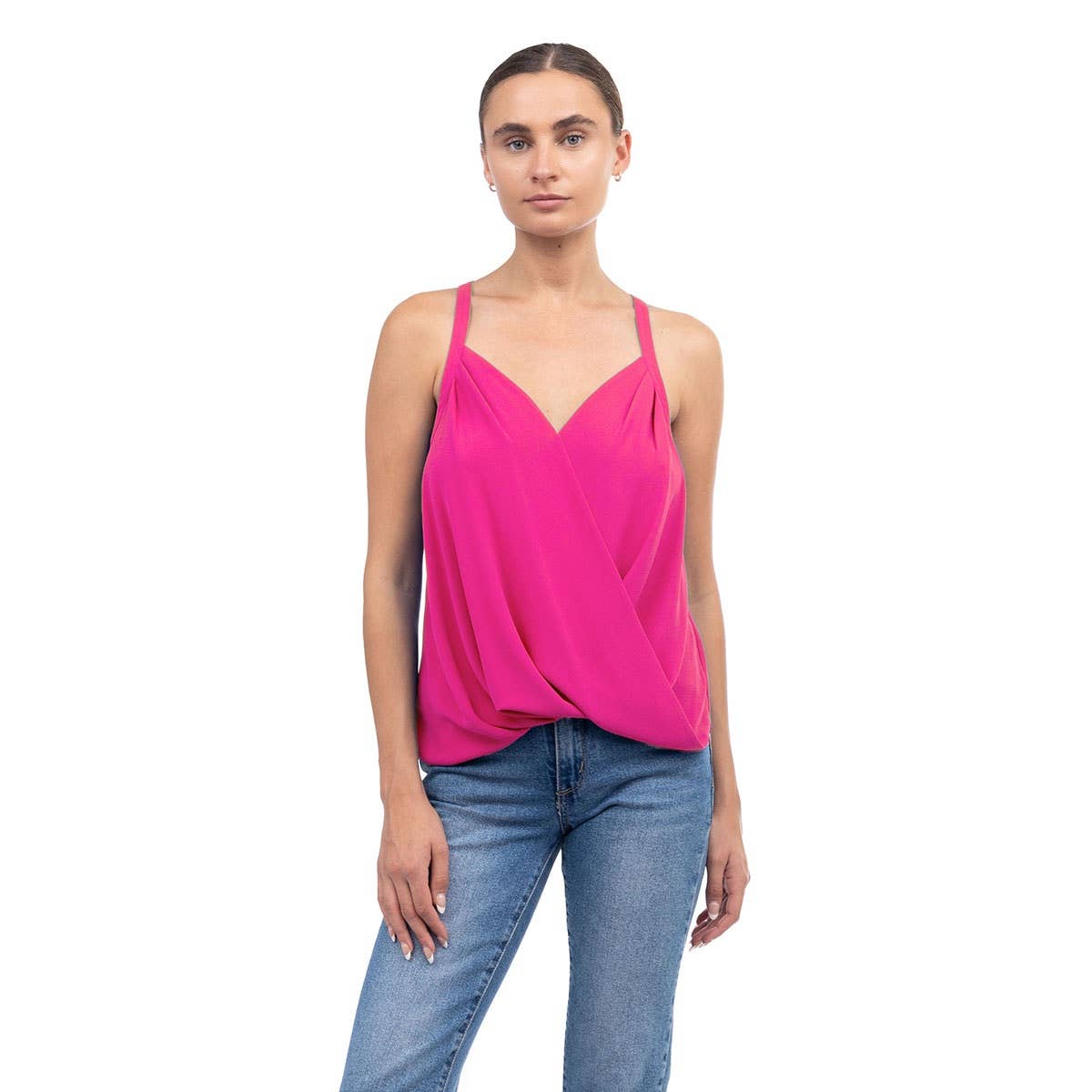 Overlap Tank Top: Purple Dove / AT20343