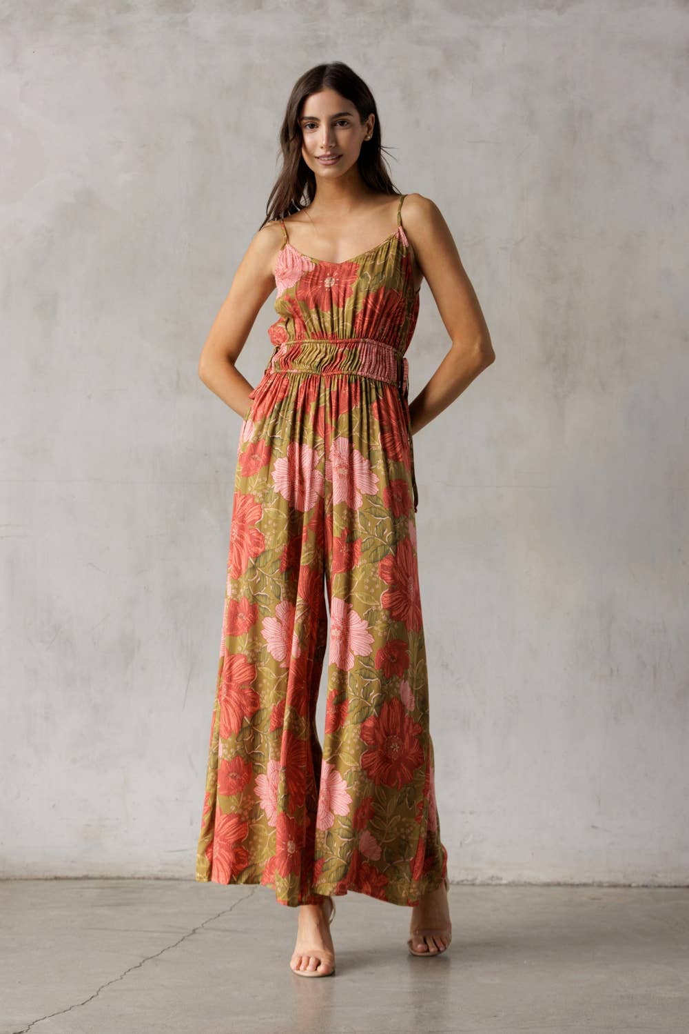 DSJJ5745-GREEN FLORAL: GREEN/FLORAL / storia