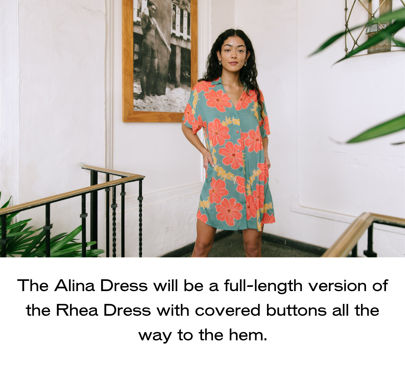 Alina Dress in Mao Flower (Cove):