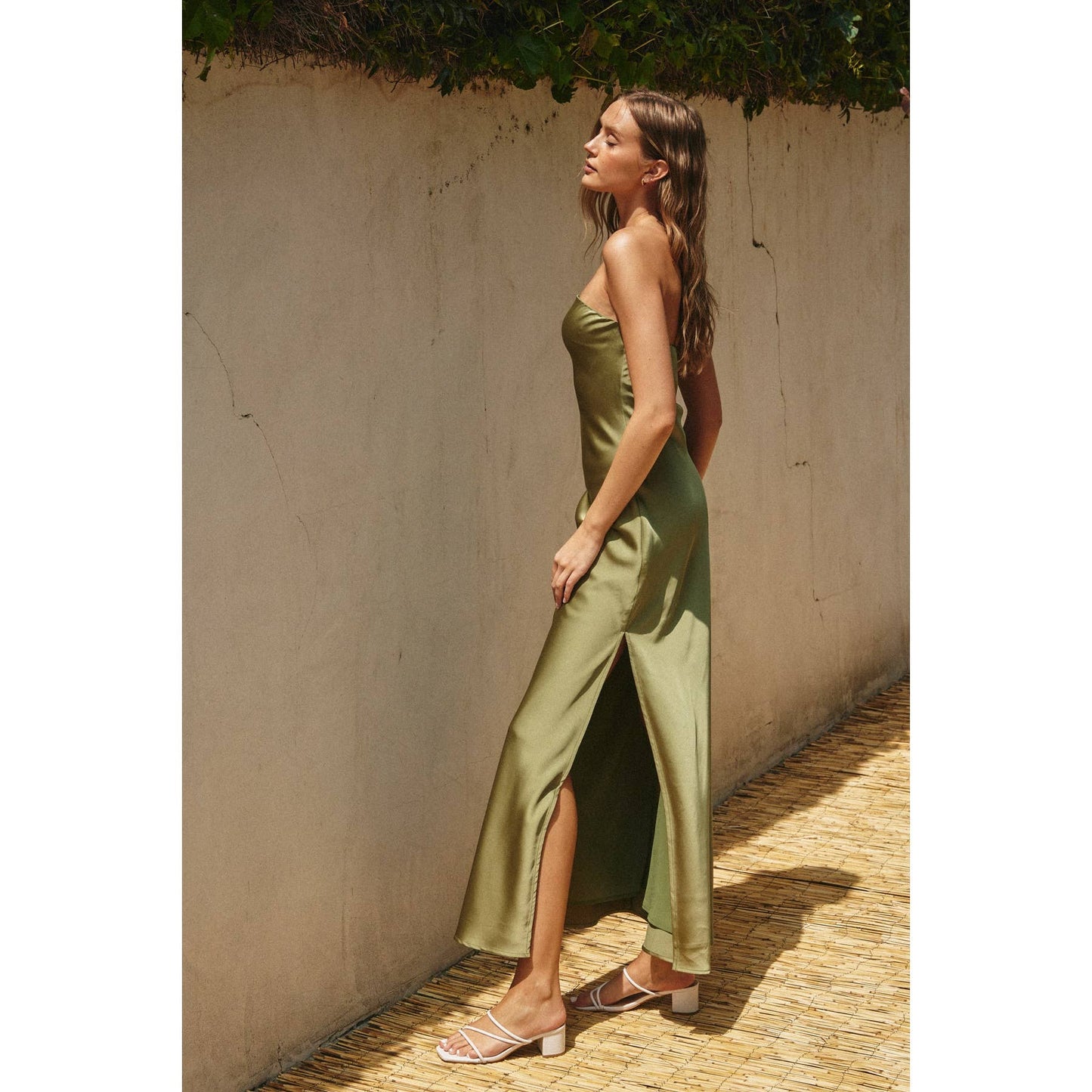 Valentine's Day Going Out Strapless Bias Cut Maxi Dress: ICE LAVENDER / FD11771-CP112_4