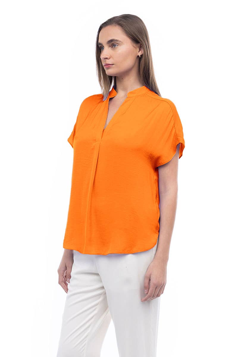 Drop Shoulder Blouse - OB112897: Sable