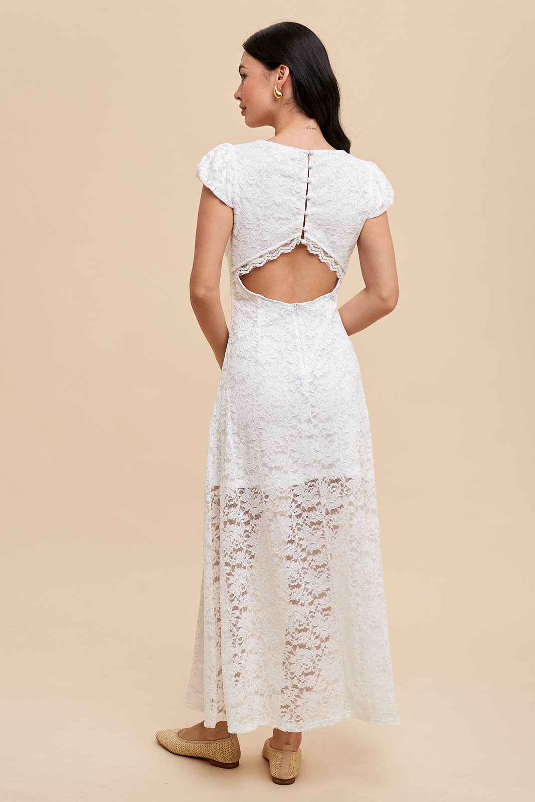 ILD5612 BACK LACE BODYCON DRESS: PERIWINKLE / ILD5612