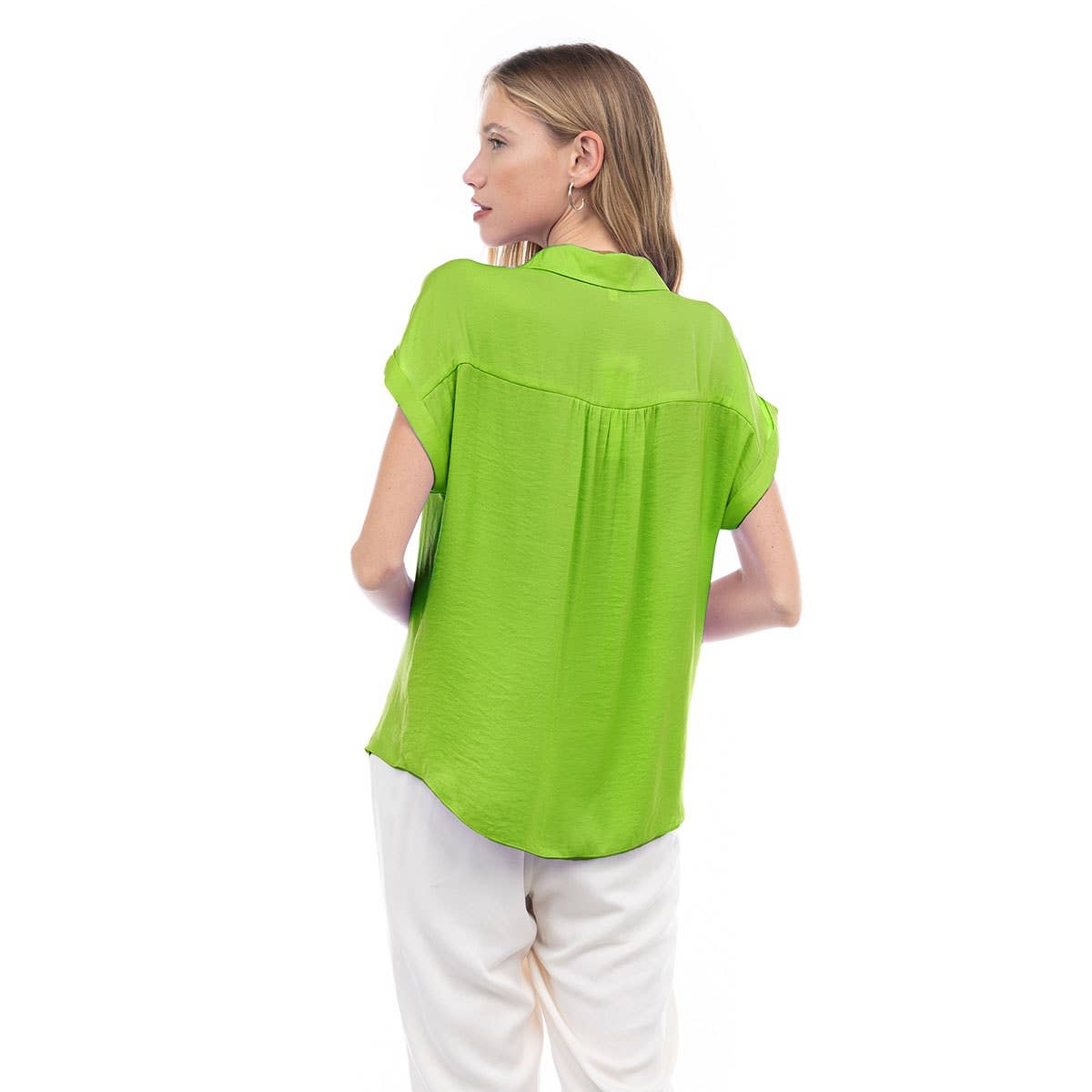 SB115233-SS-1 Blouse: Macchiato