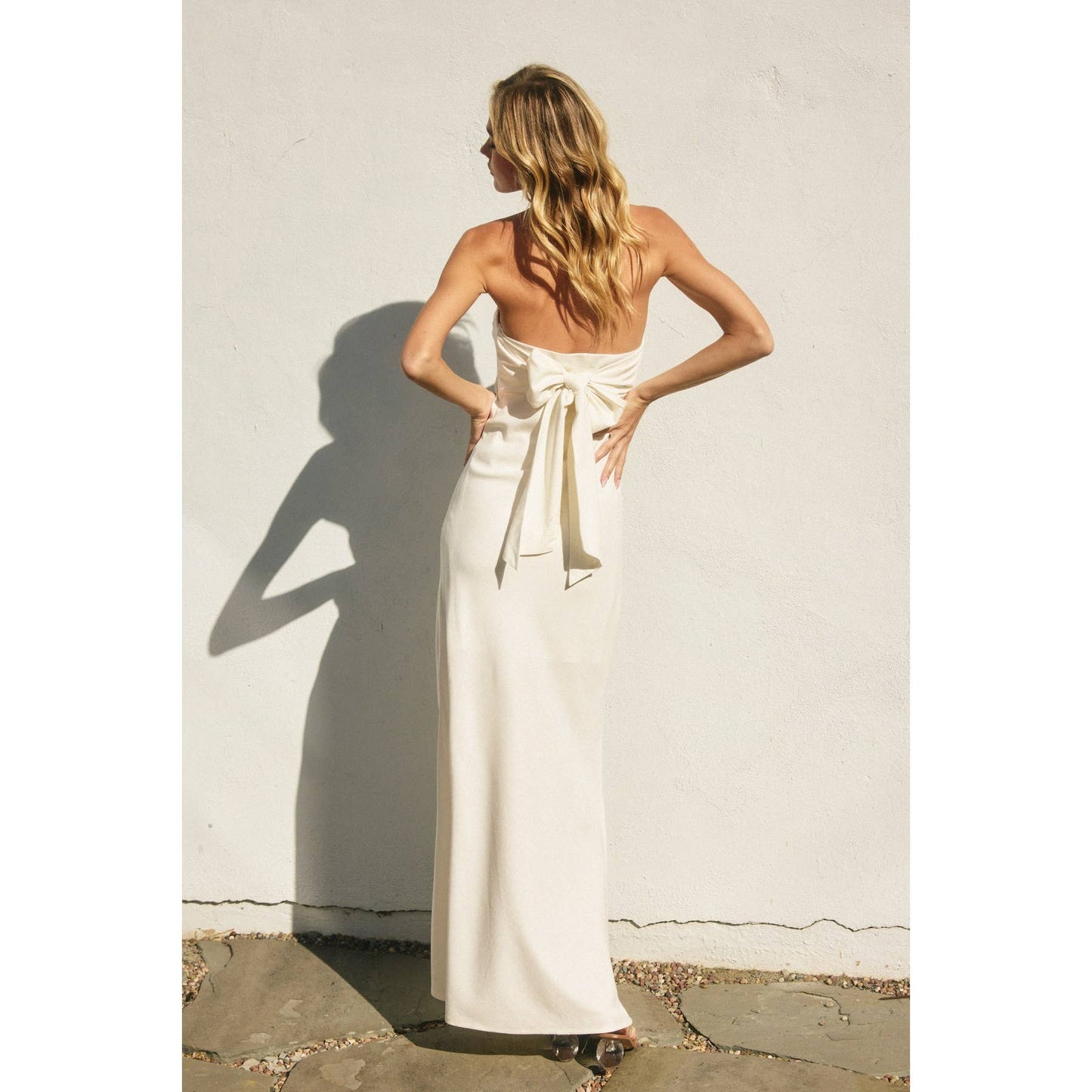 Heaven Sent Strapless Bias Cut Maxi Dress: IBIZA GREEN / FD11771A-P1465_1
