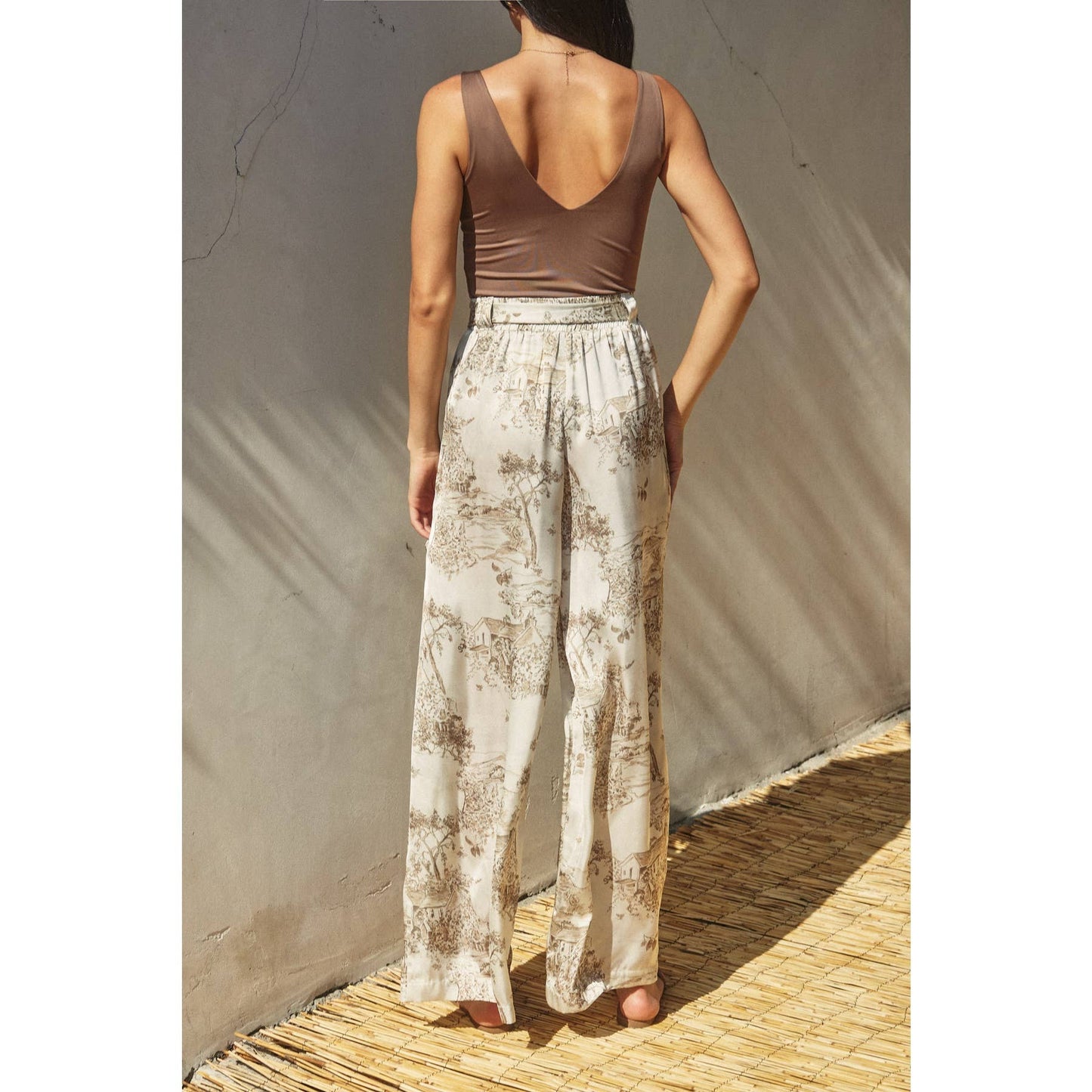 Bar Harbor Looped Belt Pants: PRALINE / FP12080-P1803_1